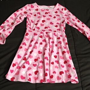 Valentine's Pink and Red Heart Dress